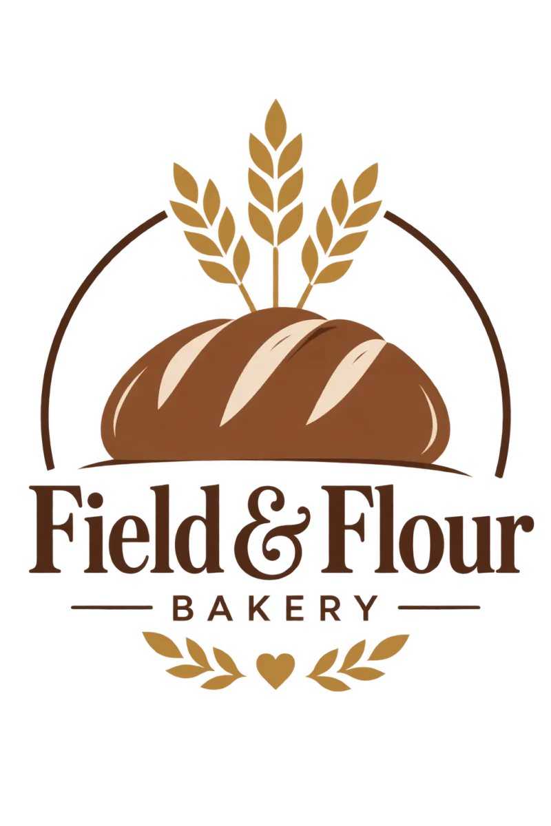 Sunburst transparent bakery logo concept