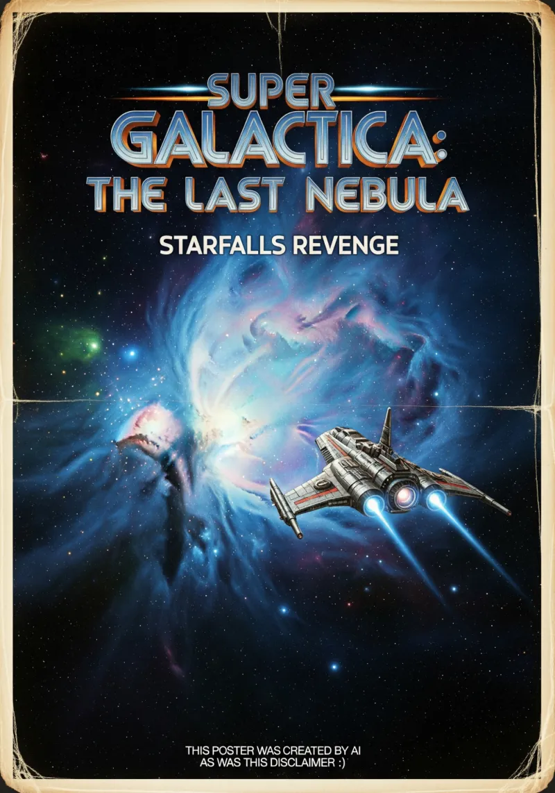 インクジェット スタイルの SF 映画のポスター