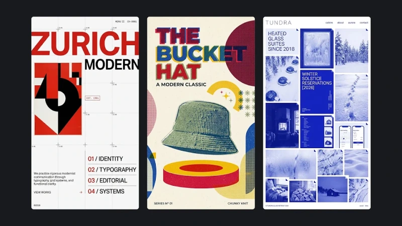 Marken- und redaktionelle Layouts