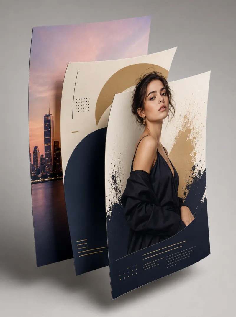 Poster-Komposition mit Layer-Split