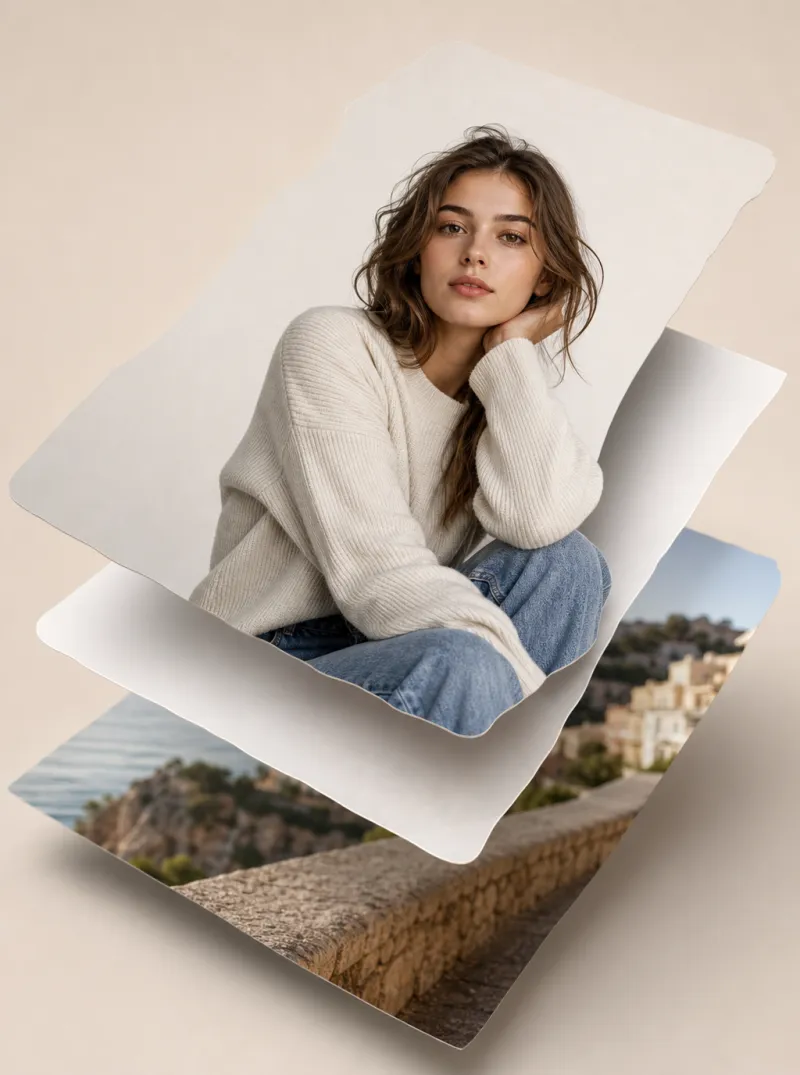 Portrait mit Motiv/Hintergrund-Layern