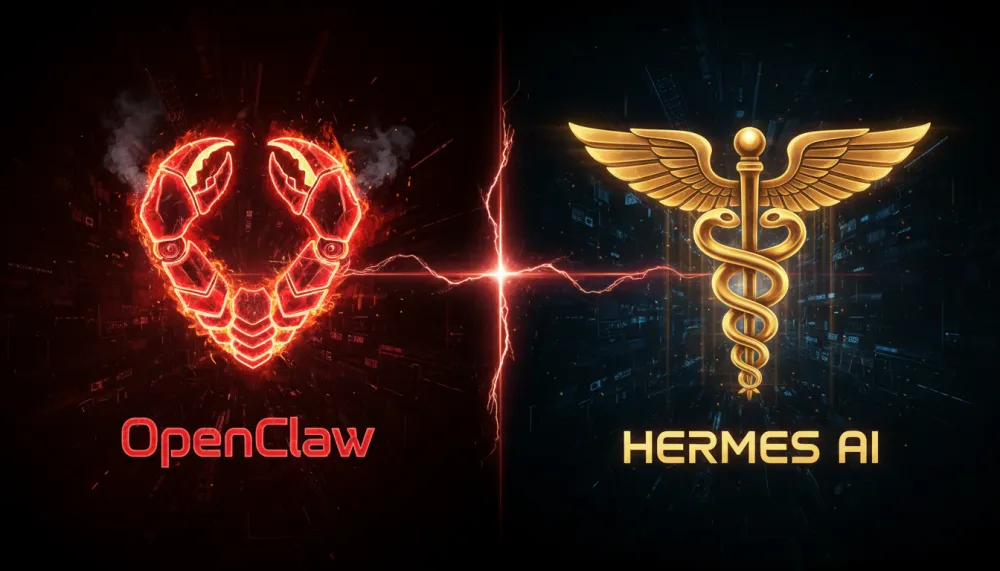 OpenClaw vs Hermes Agent AI framework face-off
