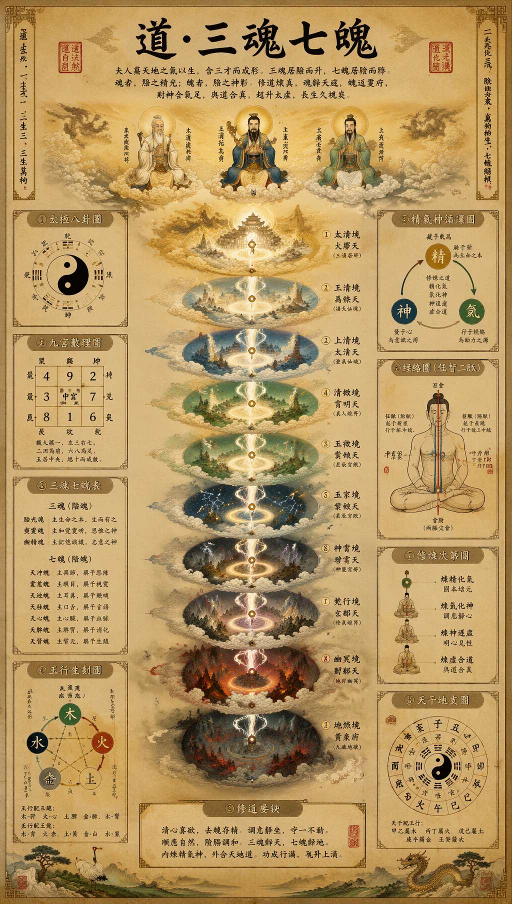 Daoist information poster
