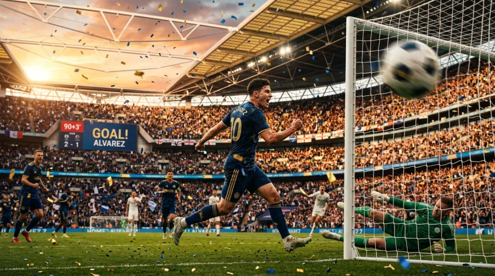 AI generated cinematic last-minute goal World Cup 2026