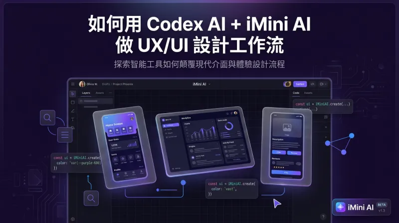 如何用 Codex AI + iMini AI 做 UX/UI 設計（2026 工作流程）