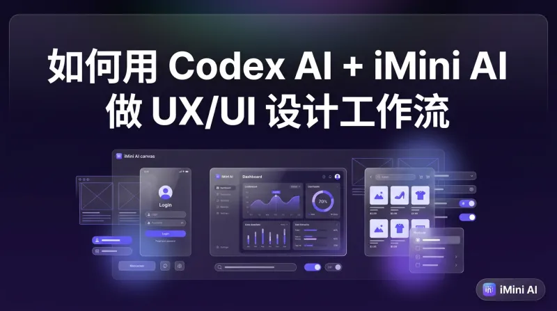 如何用 Codex AI + iMini AI 做 UX/UI 设计（2026 工作流程）
