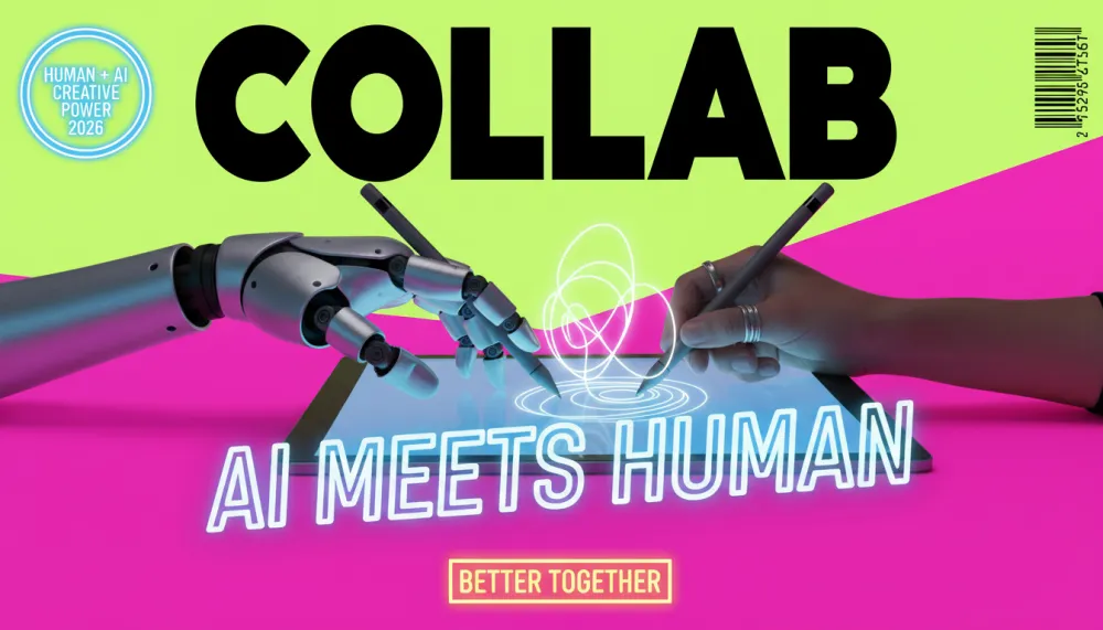 Human designer and Codex AI working together in a modern creative workflow