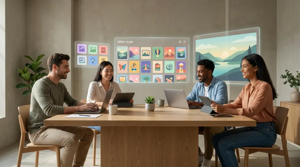 iMini supports repeatable visual content workflows