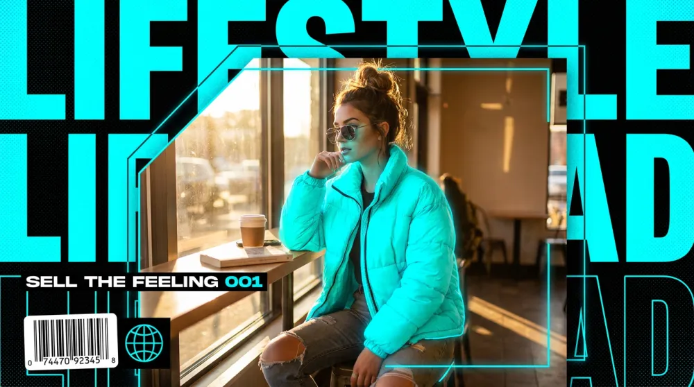 Brand lifestyle ad prompt template — sell the feeling AI image