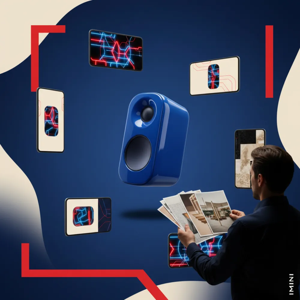 Visual reasoning workflow for iMini AI content production