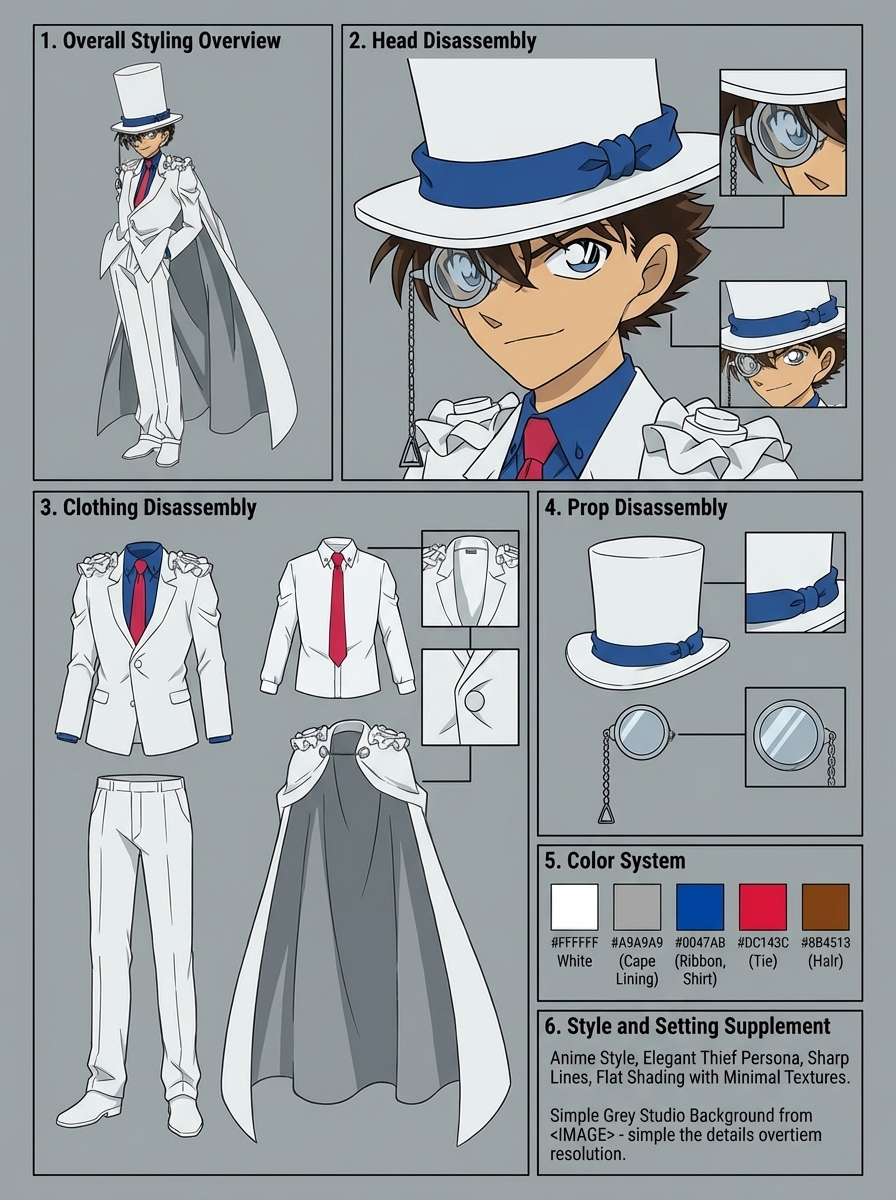 Character Disassembly Diagram