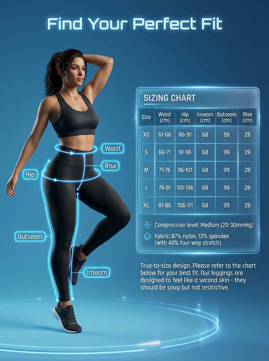 AI服装商品尺寸图