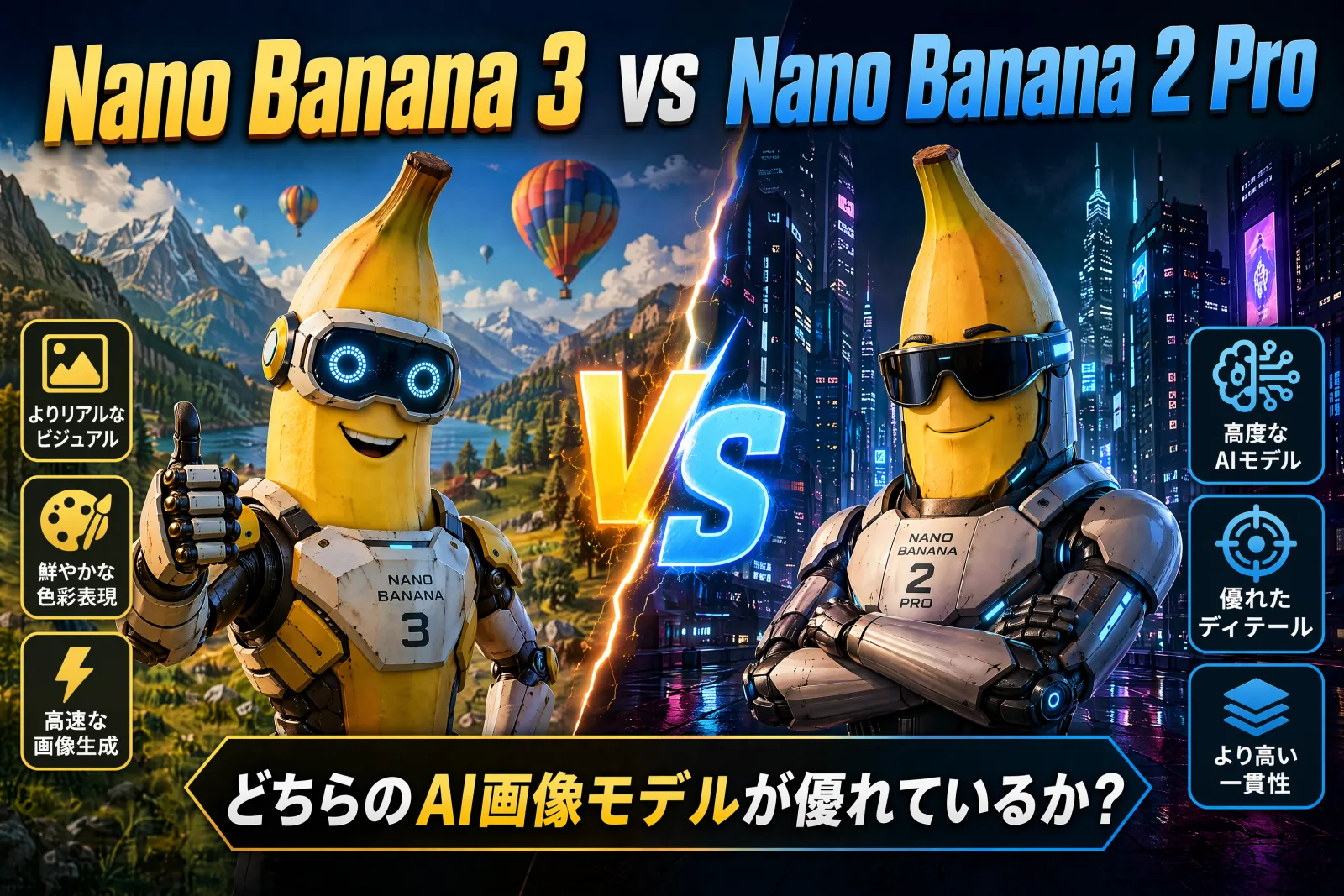 Nano Banana 3 vs Nano Banana 2 pro どちらの AI 画像モデルが優れているか