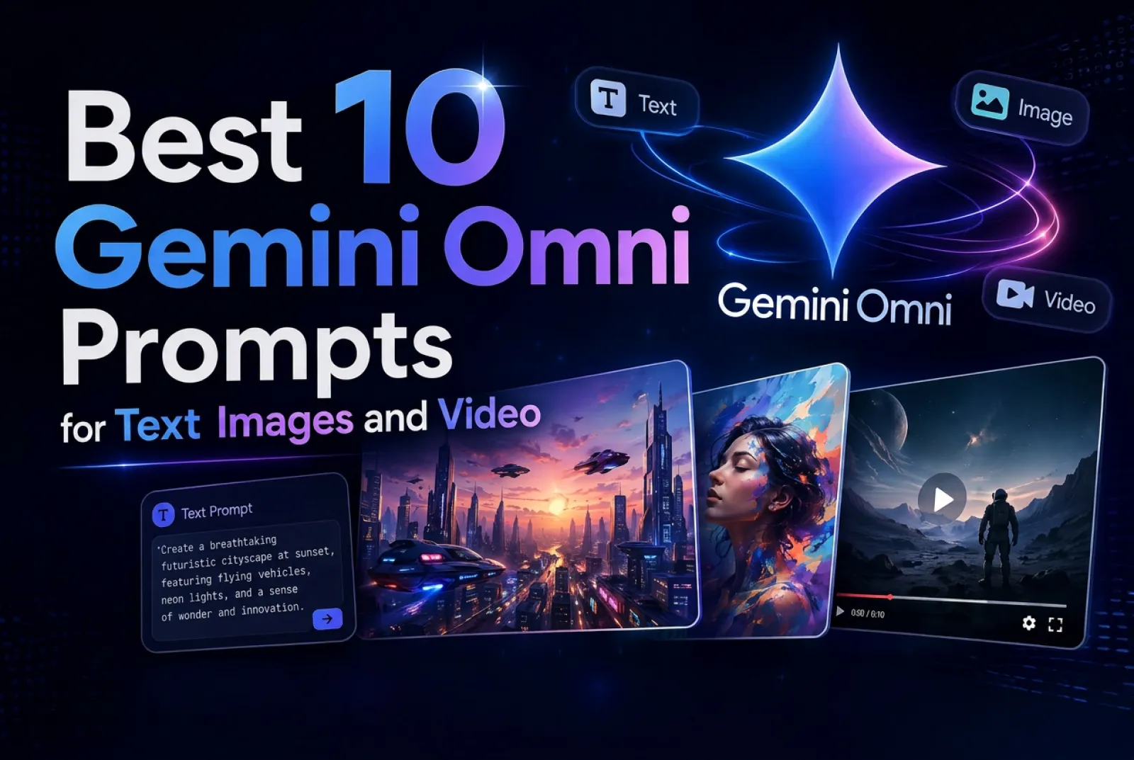 Best 10 Google Gemini Omni Prompts for Text Images and Video
