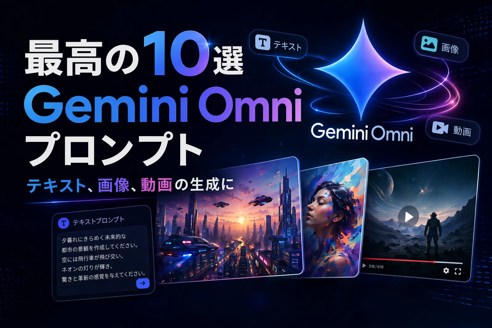Google Gemini Omni プロンプト完全ガイド:テキスト・画像・動画を一発生成