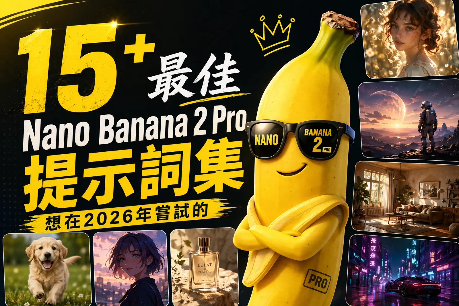 15 個以上熱門 Nano Banana 2 Pro 提示詞，2026 必試