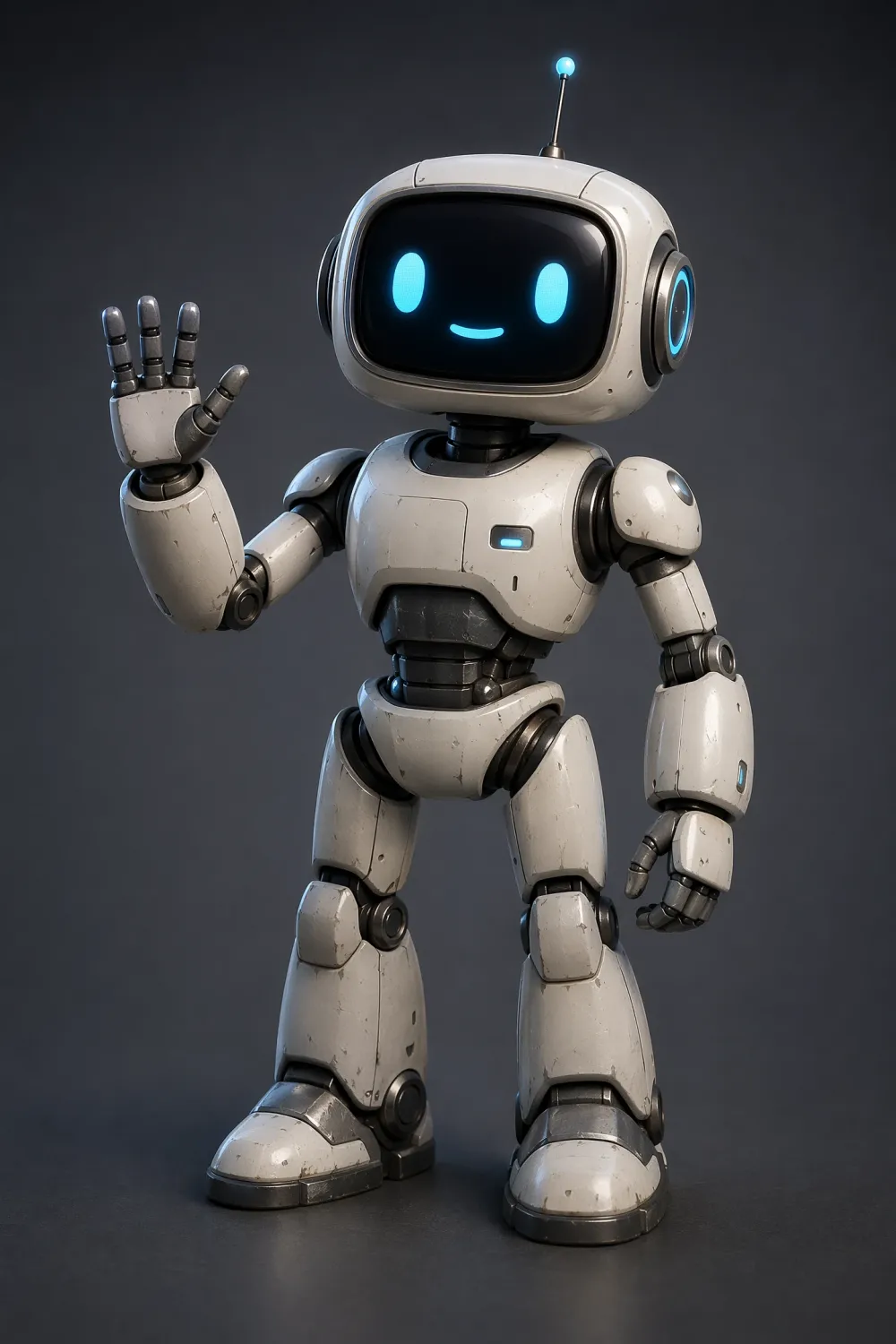 AI image of a generic robot character with no background context