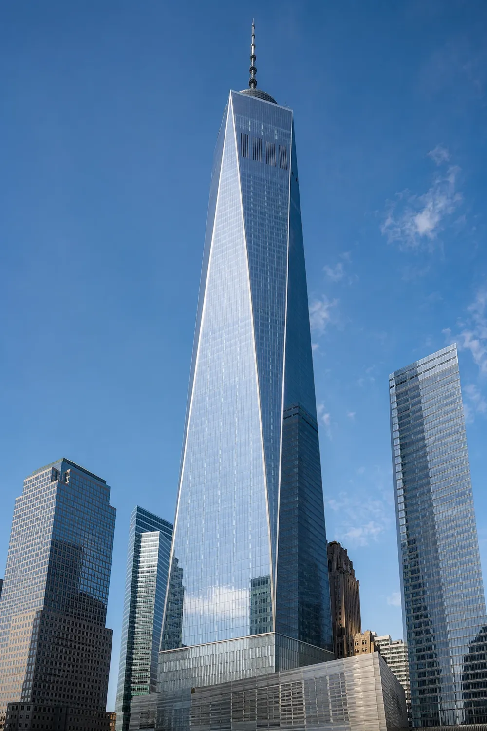 AI image of a skyscraper with no camera angle specified