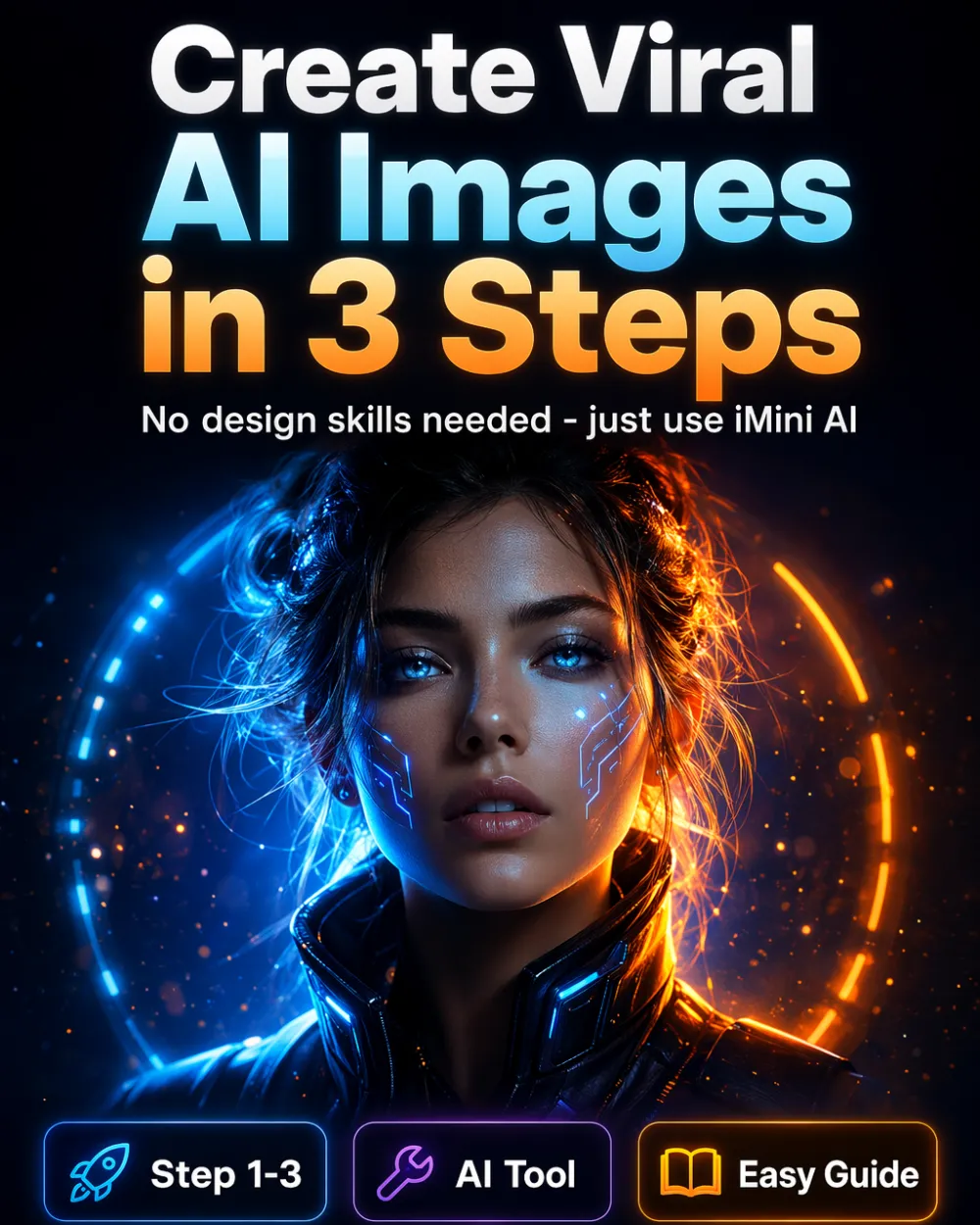 Generating viral post cover image with iMini AI