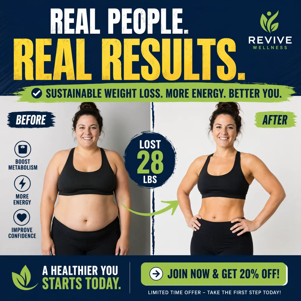 Facebook Meta ad creative — before and after split layout in 1080x1080px