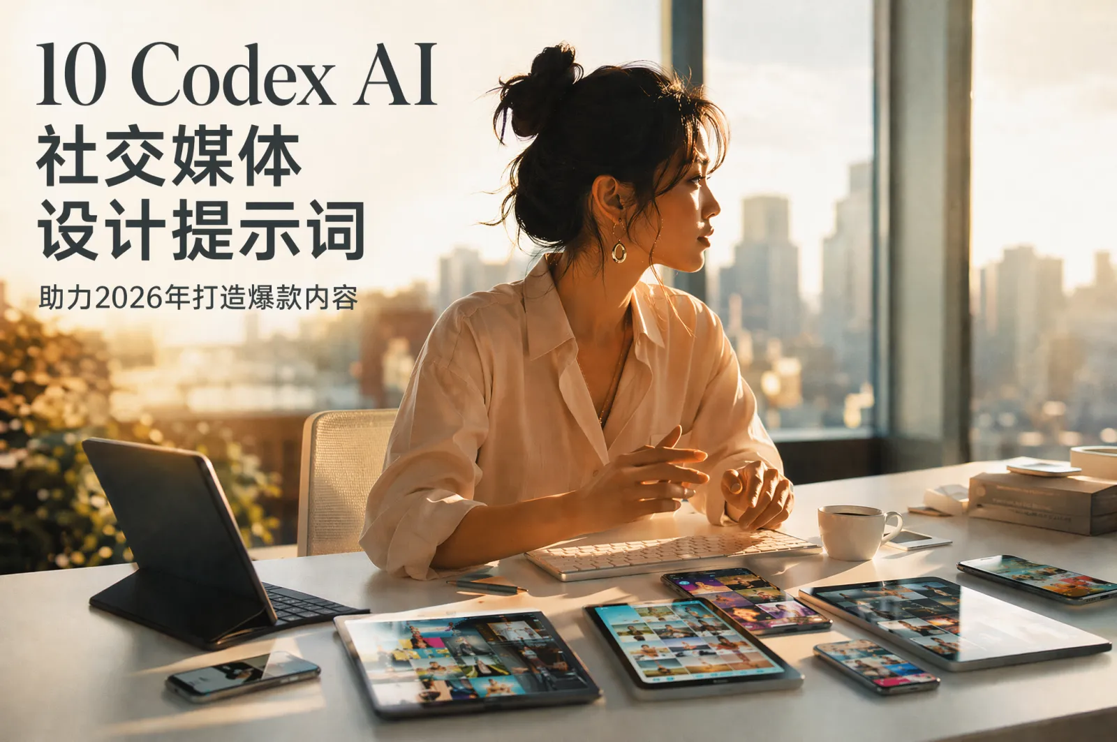 2026 年 10 个让内容爆红的 Codex AI 社交媒体设计提示词（完整操作指南）
