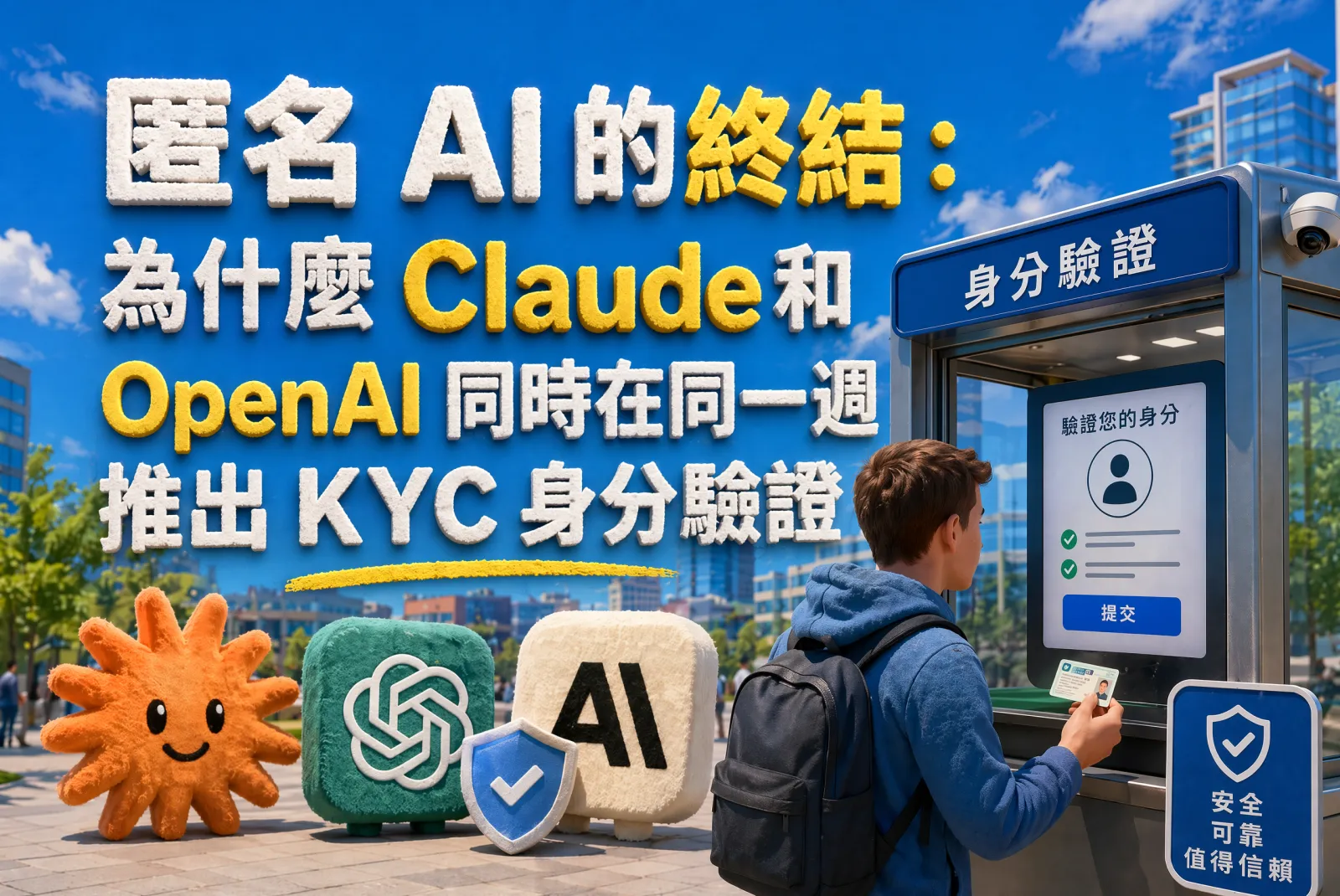 匿名AI的終點:Claude與OpenAI同週推出KYC,背後原因和隱私風險全解析