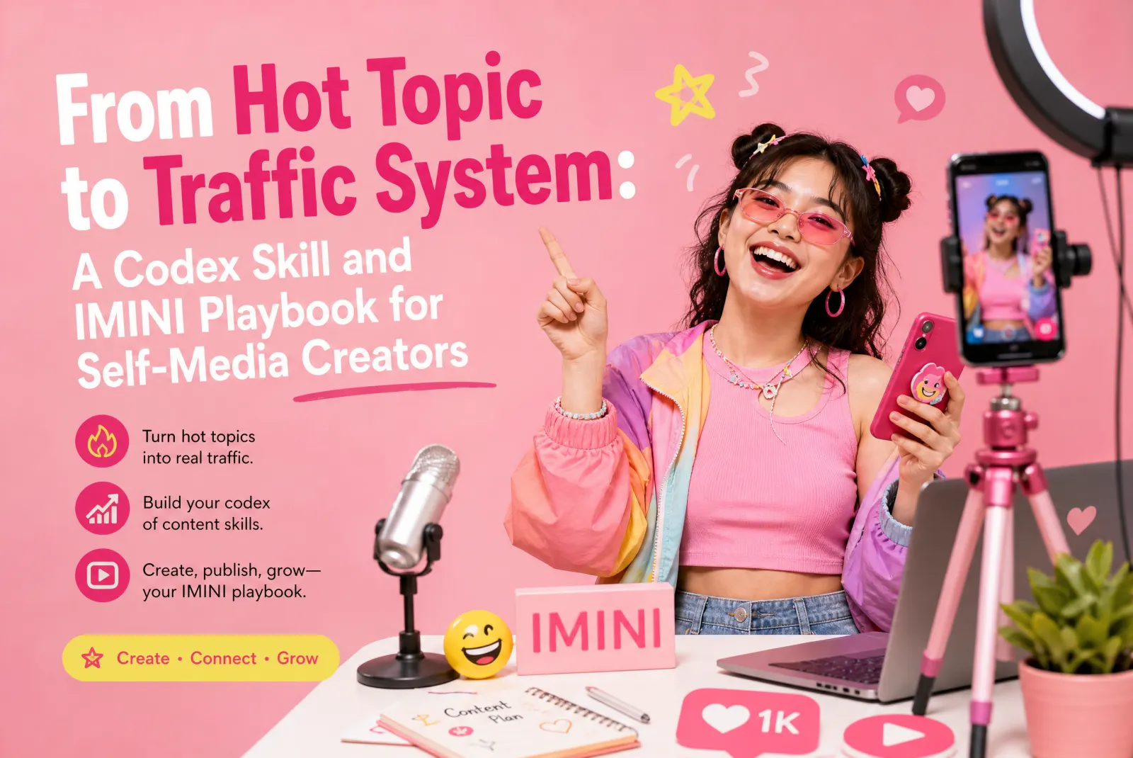 From Hot Topic to Traffic System: A Codex Skill and IMINI Playbook for Self-Media Creators