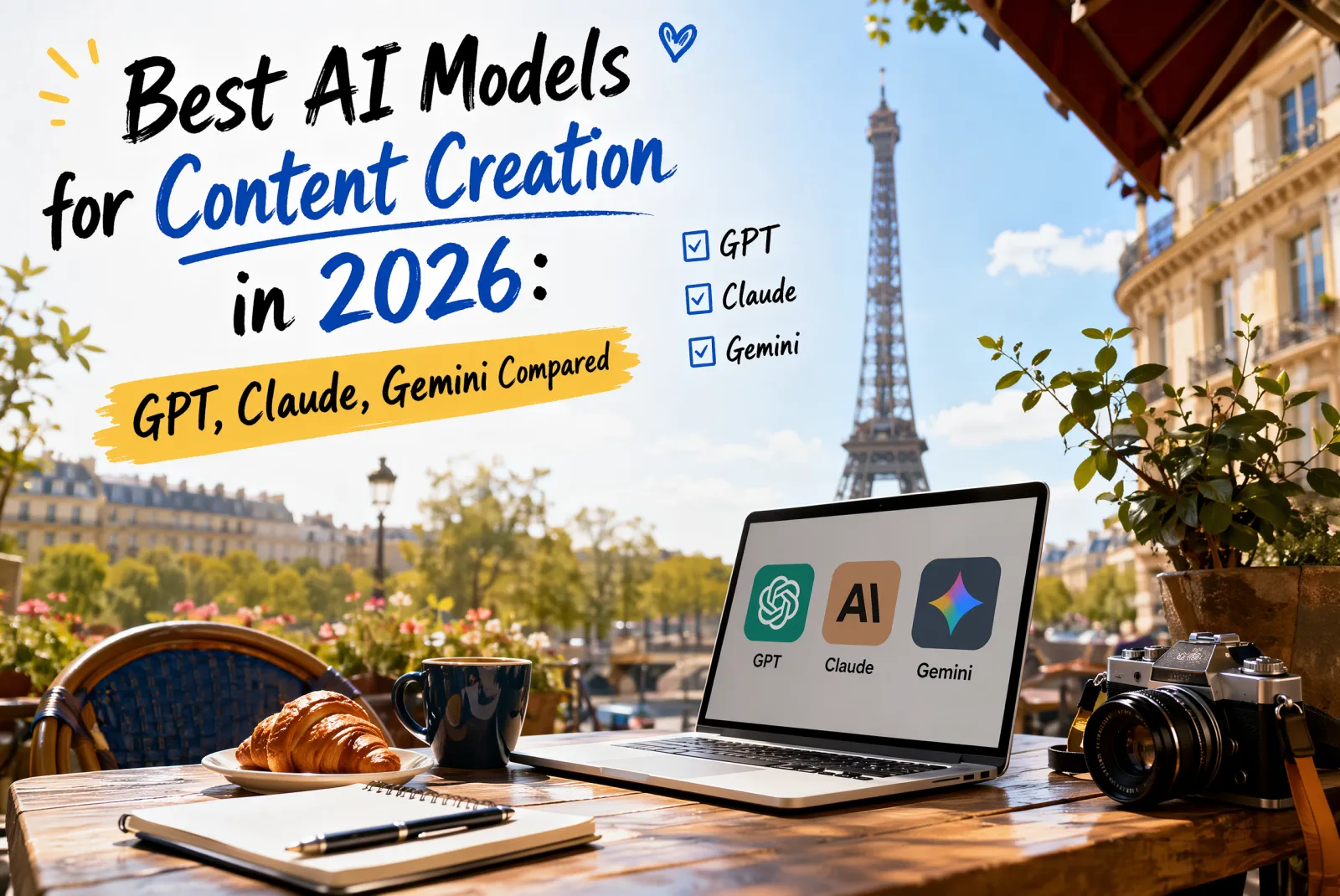 Best AI Models for Content Creation in 2026: GPT, Claude, Gemini Compared