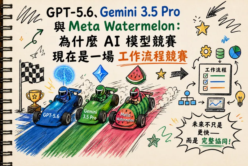 GPT-5.6、Gemini 3.5 Pro 與 Meta Watermelon：AI 模型競賽為什麼正在變成工作流競賽
