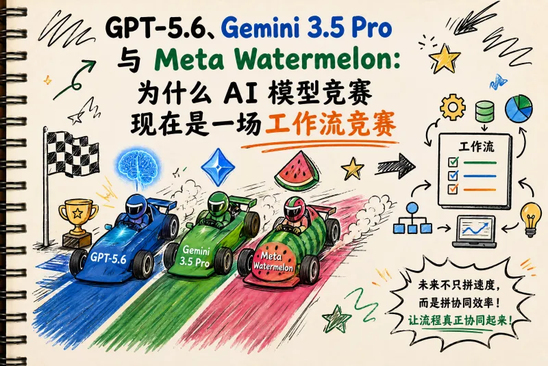GPT-5.6、Gemini 3.5 Pro 与 Meta Watermelon：AI 模型竞赛为什么正在变成工作流竞赛