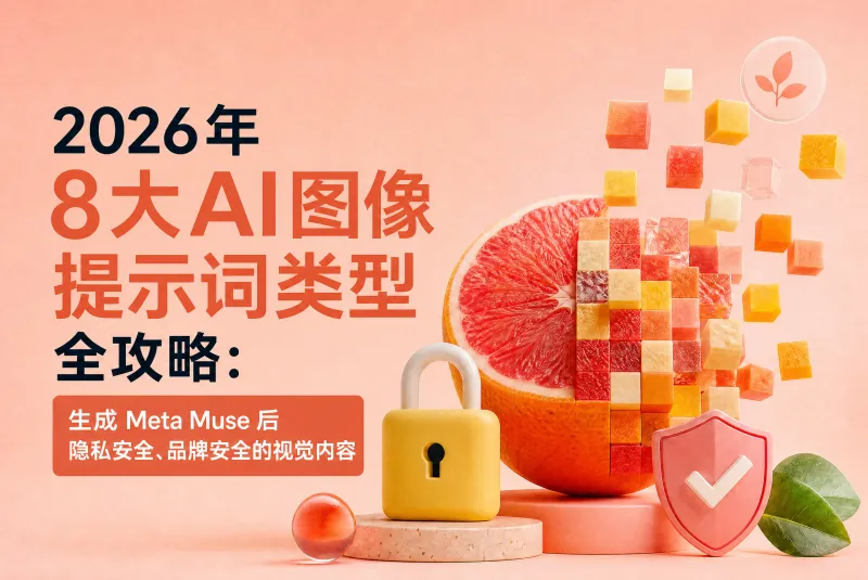 2026 年 Top 8 AI 图片提示词类型：从 Meta Muse 看隐私与品牌安全