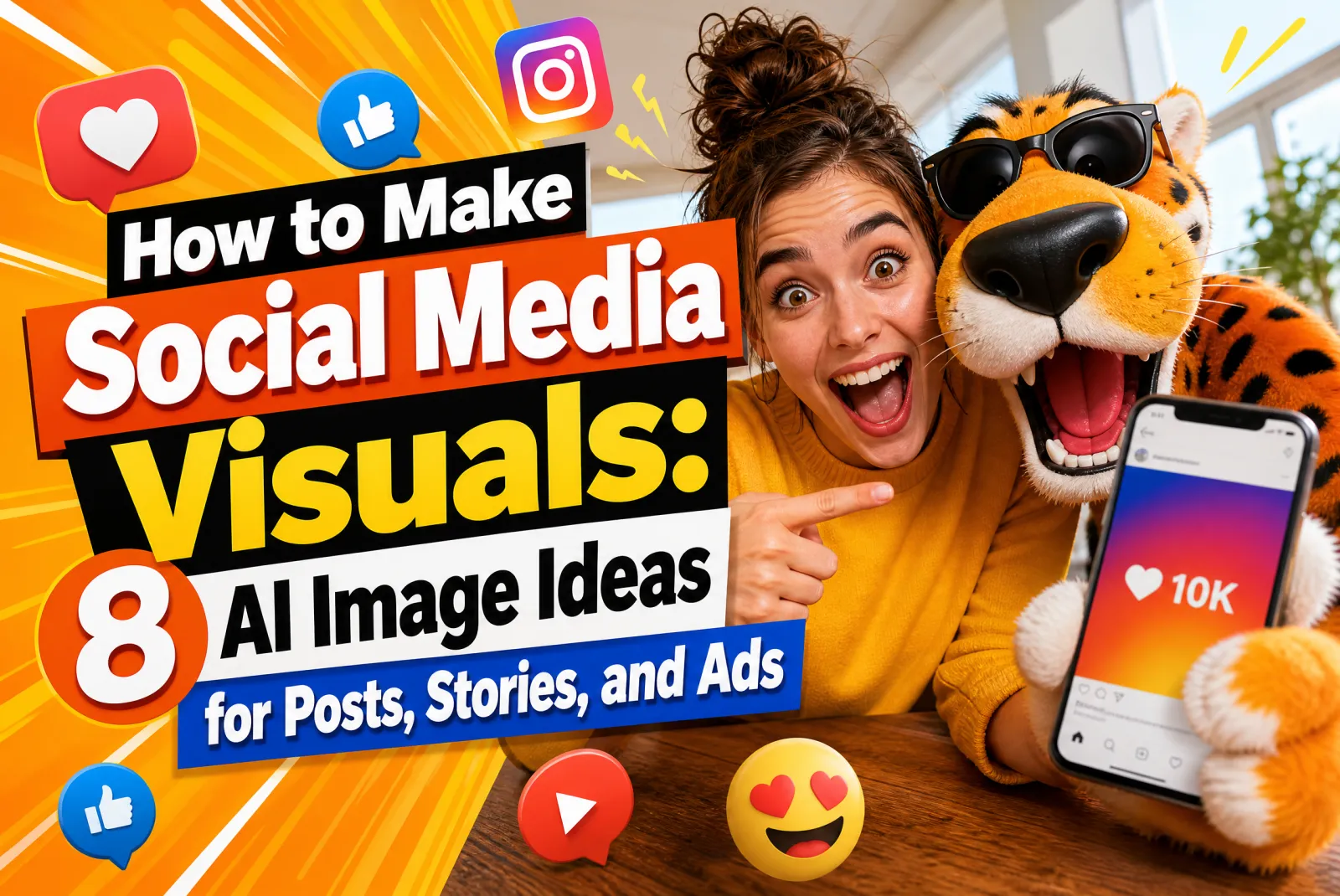 How to Make Social Media Visuals: 8 AI Image Ideas for Posts, Stories, and Ads