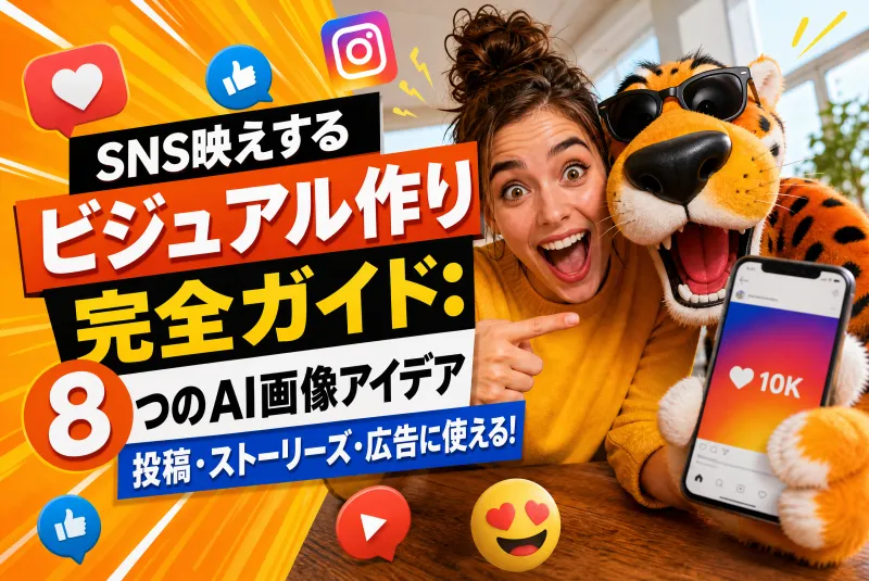 SNS画像の作り方:投稿・ストーリーズ・広告に使えるAI画像アイデア8選