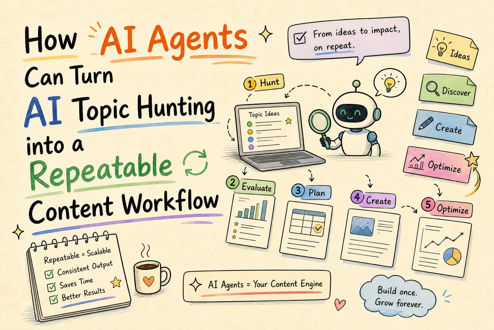 How AI Agents Can Turn AI Topic Hunting into a Repeatable Content Workflow