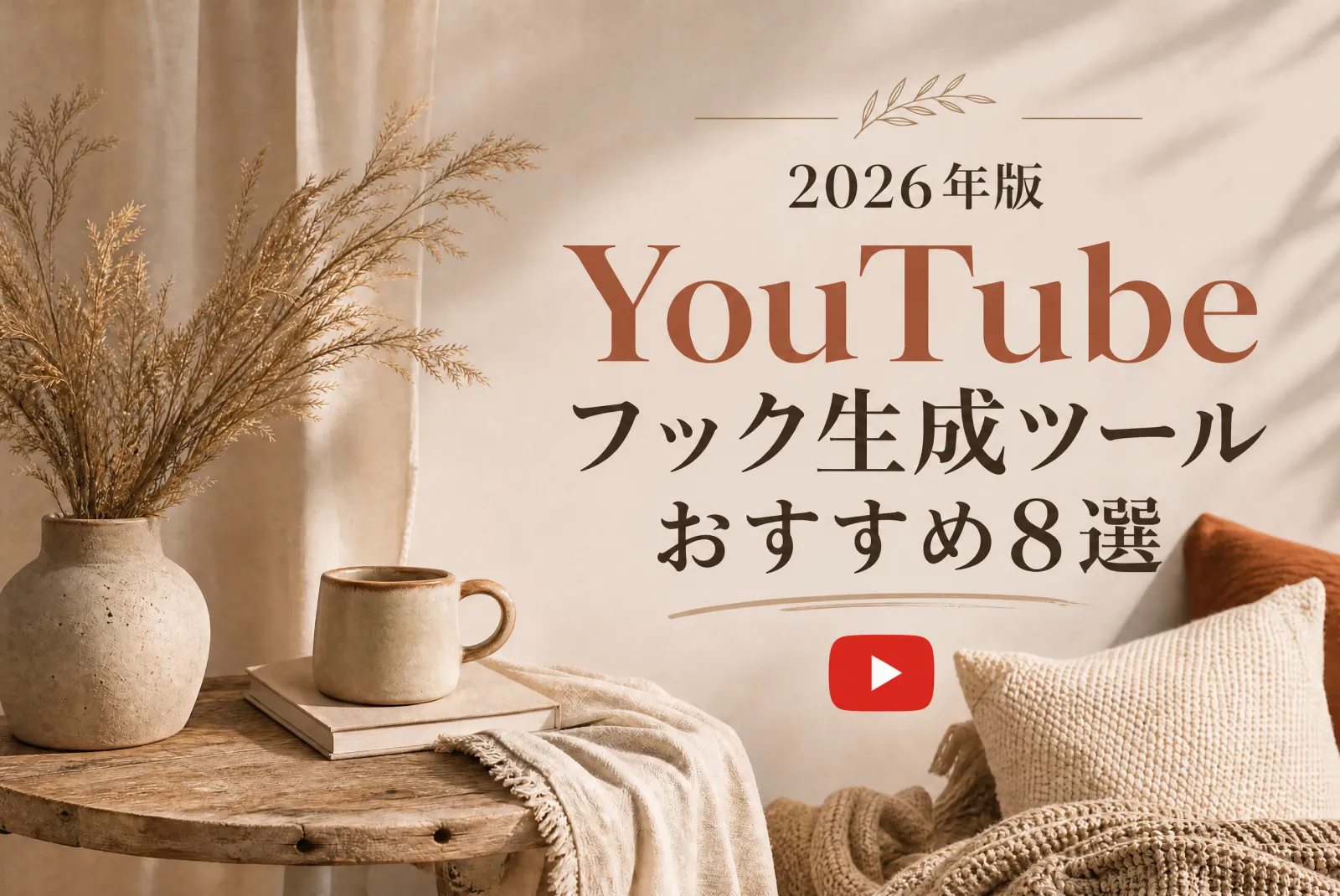 2026年版 YouTubeフック生成ツールおすすめ8選