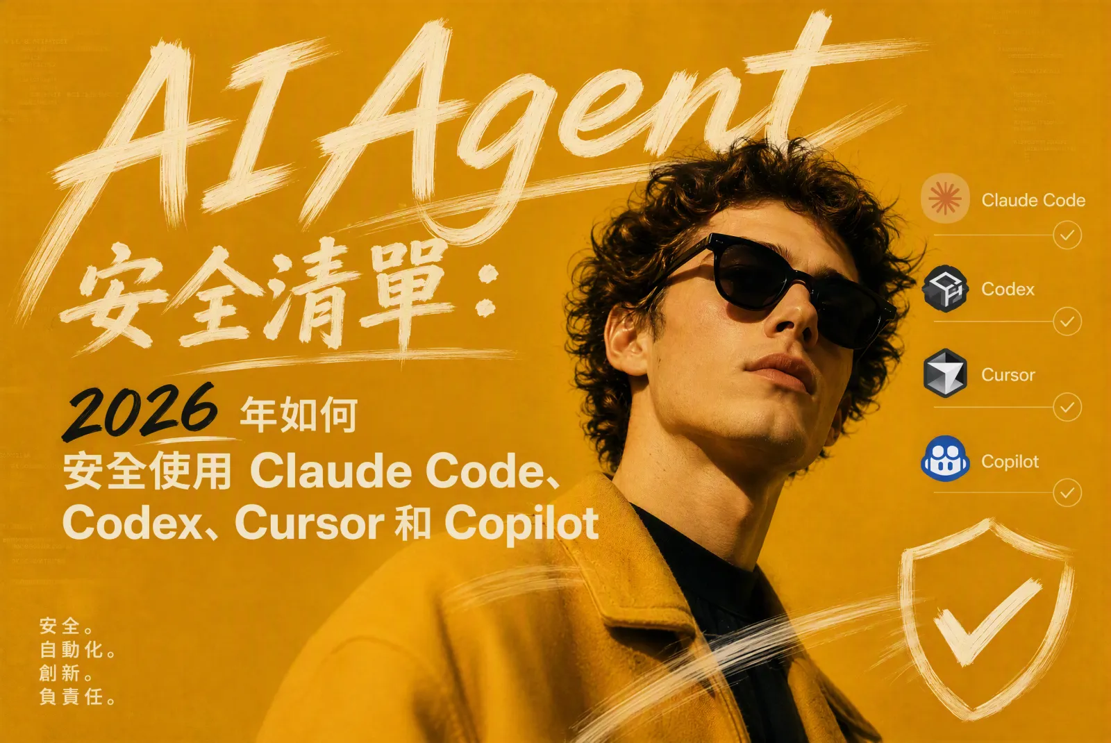AI Agent 安全清單：2026 年如何安全使用 Claude Code、Codex、Cursor 和 Copilot