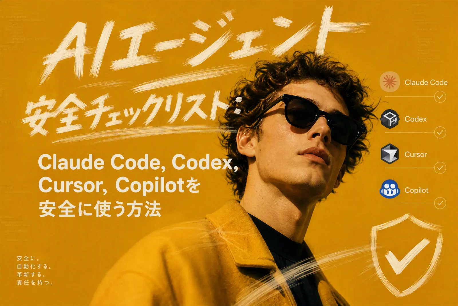 AIエージェント安全チェックリスト：Claude Code、Codex、Cursor、Copilotを安全に使う方法