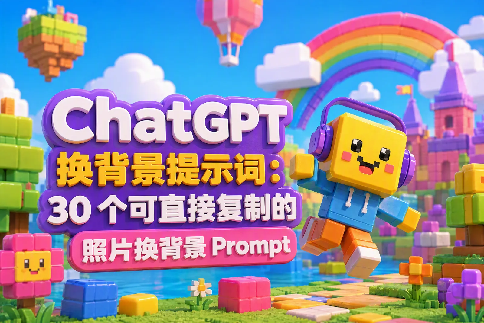 ChatGPT 换背景提示词：30 个可直接复制的照片换背景 Prompt