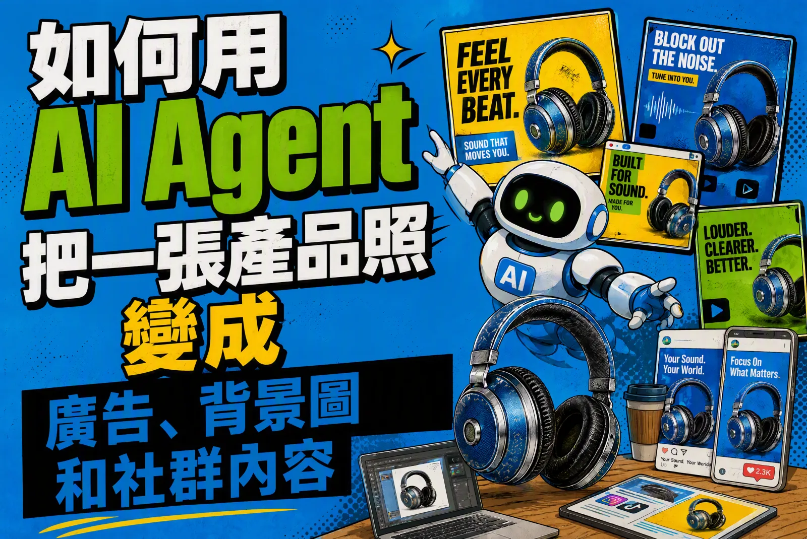如何用 AI Agent 把一張產品照變成廣告、背景圖和社群內容