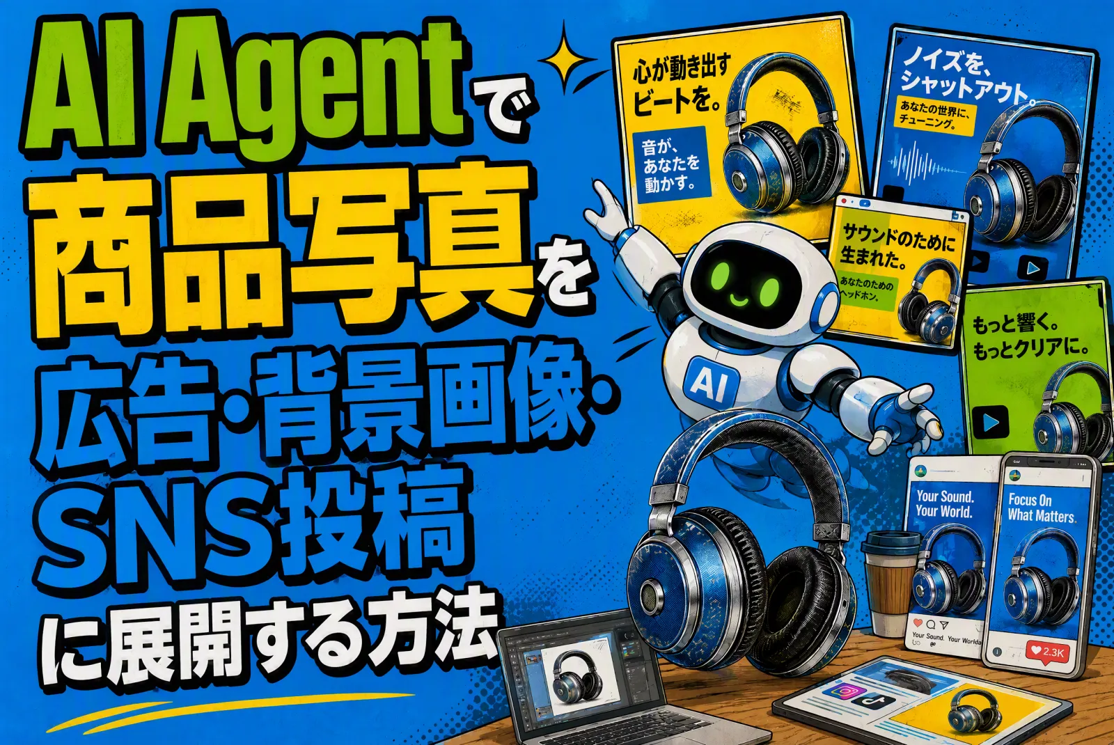 AI Agentで商品写真を広告・背景画像・SNS投稿に展開する方法
