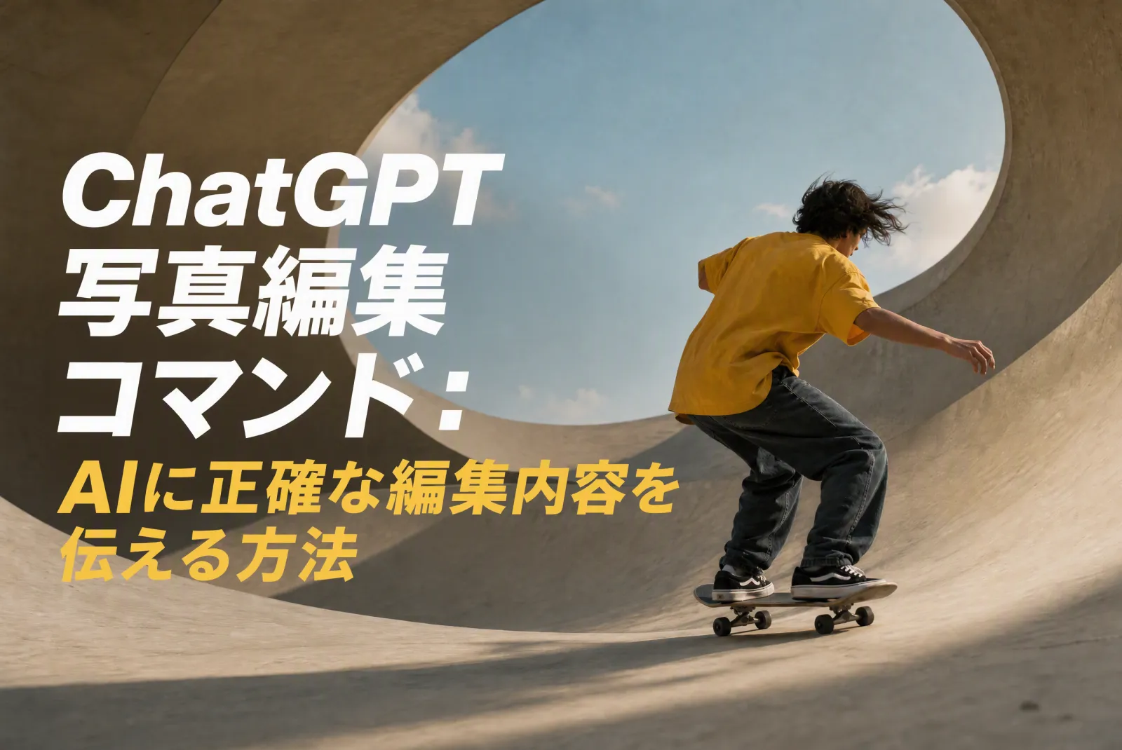 ChatGPT写真編集コマンド:正確なAI編集指示の書き方