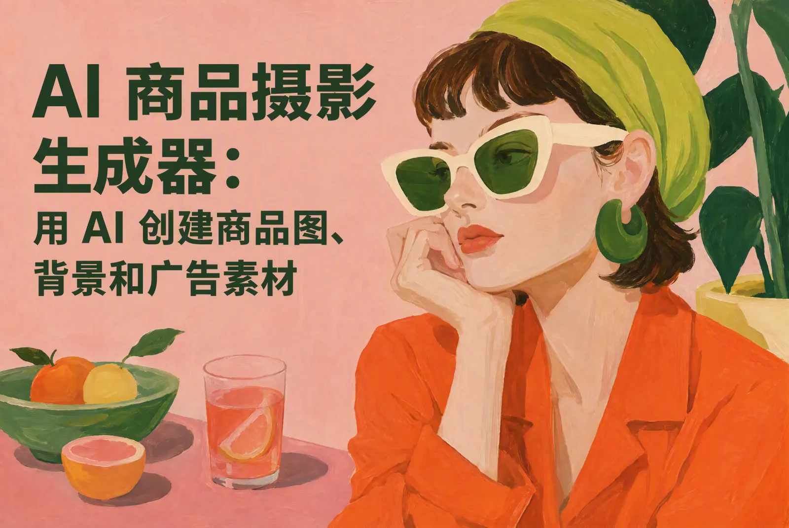 AI 商品摄影生成器：用 AI 创建商品图、背景和广告素材