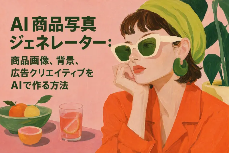 AI商品写真ジェネレーター:商品画像、背景、広告クリエイティブをAIで作る方法