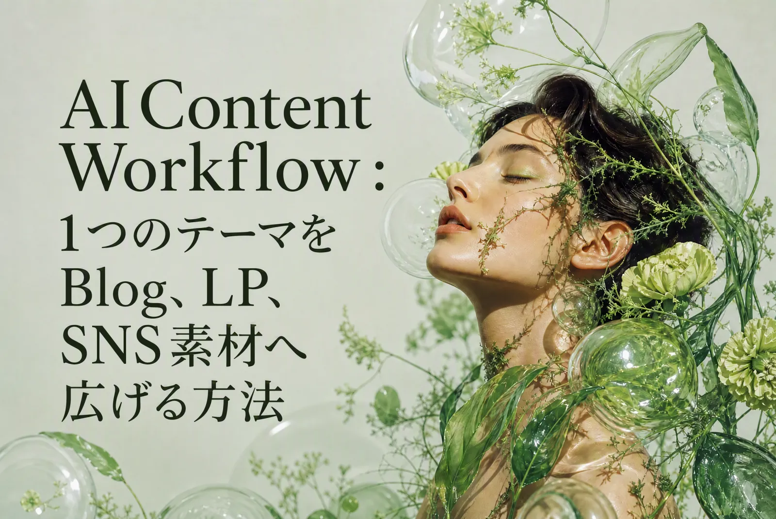 AI Content Workflow：1つのテーマをBlog、LP、SNS素材へ広げる方法