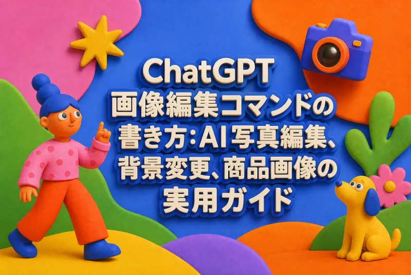 ChatGPT画像編集コマンドの書き方：AI写真編集、背景変更、商品画像の実用ガイド
