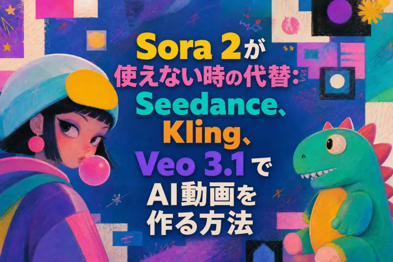 Sora 2が使えない時の代替：Seedance、Kling、Veo 3.1でAI動画を作る方法