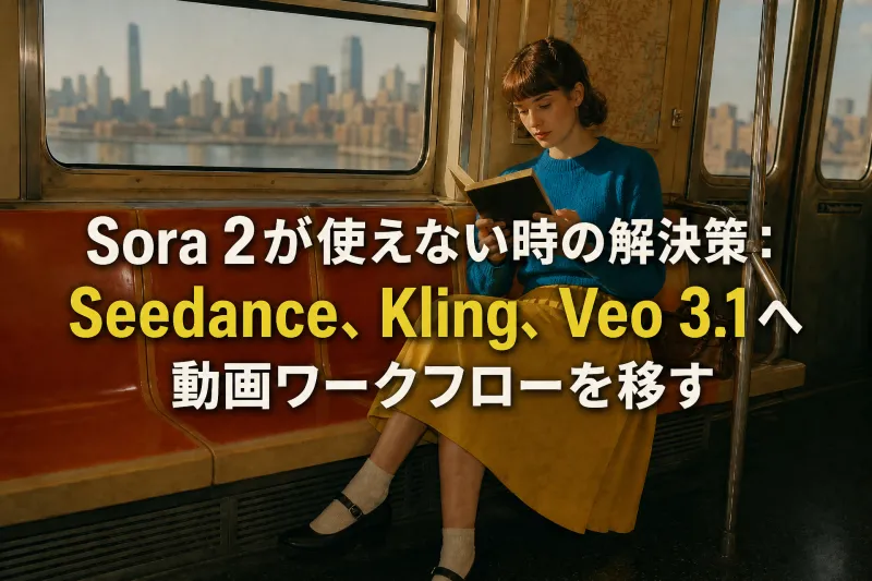 Sora 2が使えない時の解決策：Seedance、Kling、Veo 3.1へ動画ワークフローを移す