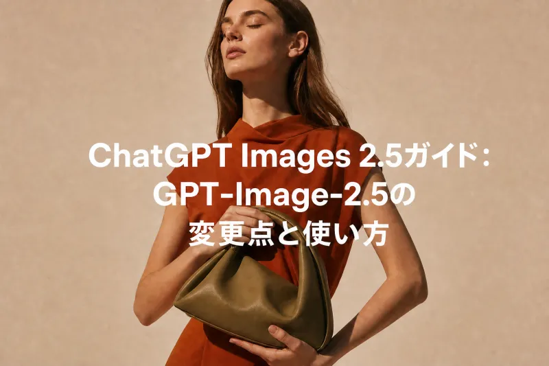 ChatGPT Images 2.5ガイド：GPT-Image-2.5の変更点と使い方
