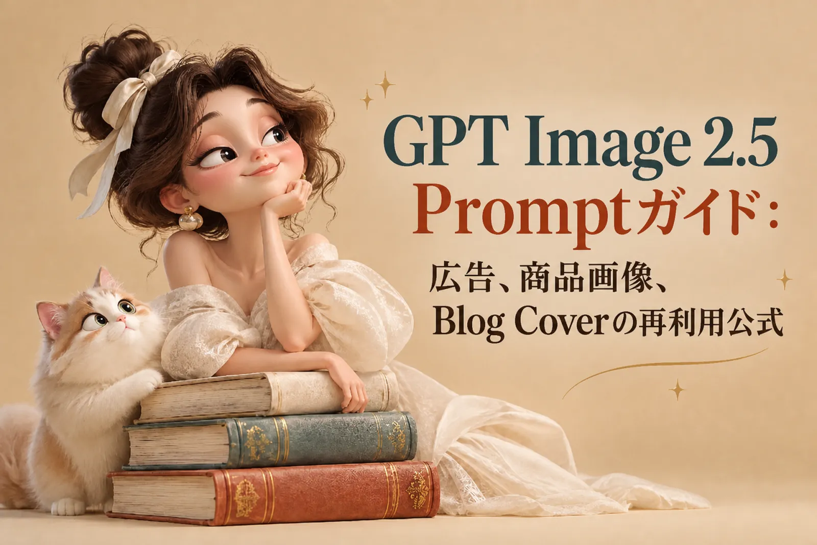 GPT Image 2.5 Promptガイド:広告、商品画像、Blog Coverの再利用公式