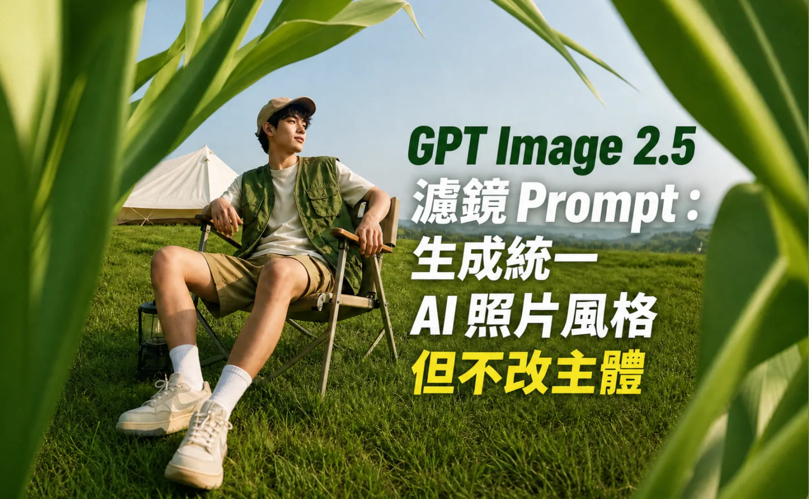 GPT Image 2.5 濾鏡 Prompt:生成統一 AI 照片風格但不改主體